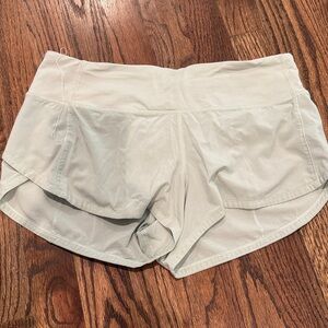 Light moss green lululemon shorts in great used condition